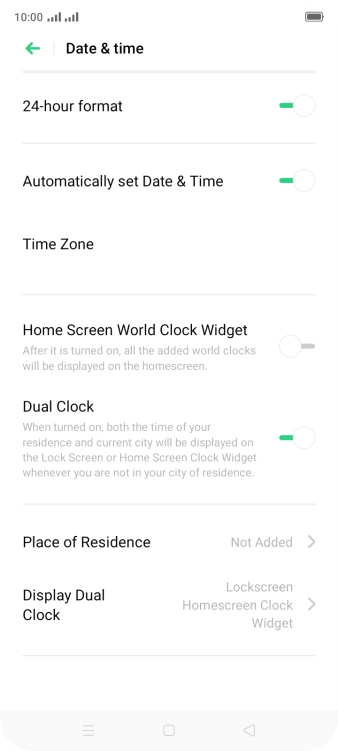 Press the Home key to return to the home screen.