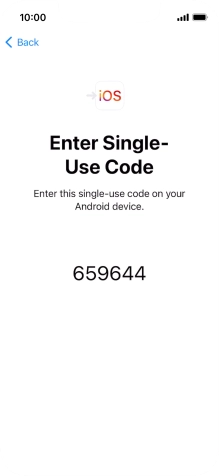 Follow the instructions on the screen and in the 'Move to iOS' app to transfer the content from the Android phone to your phone and set up your phone and prepare it for use.