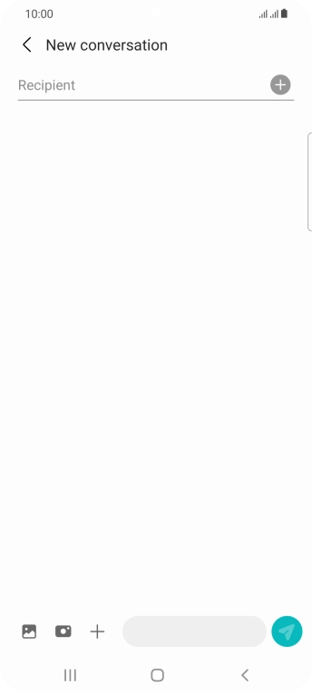 Press the search field and key in the first letters of the recipient's name. Press the search field and key in the first letters of the recipient's name.
