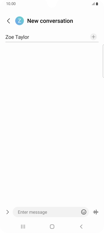 Press the text input field and write the text for your picture message. Press the text input field and write the text for your picture message.
