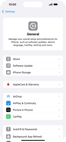 Press Software Update. If a new software version is available, it's displayed. Follow the instructions on the screen to update the phone software.
