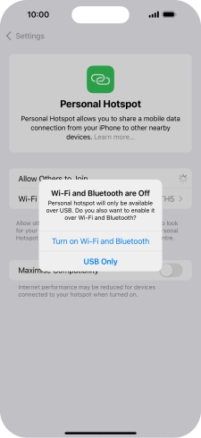 If WiFi is turned off, press Turn on Wi-Fi and Bluetooth.