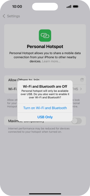 If WiFi is turned off, press Turn on Wi-Fi and Bluetooth.