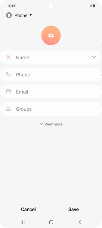 Press the address book drop down list.