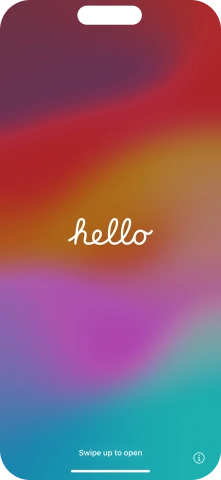 Slide your finger upwards starting from the bottom of the screen.