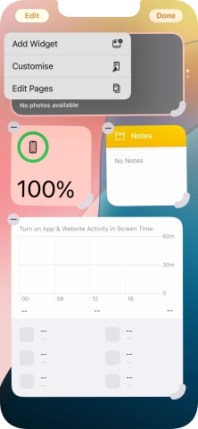 Press Add Widget.