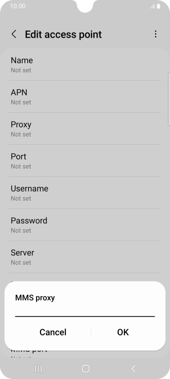 Key in 82.132.254.1 and press OK. Key in 82.132.254.1 and press OK.