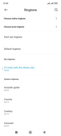 Press the Home key to return to the home screen.