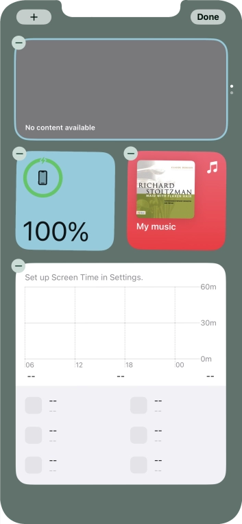 Press the add icon. Press the add icon.