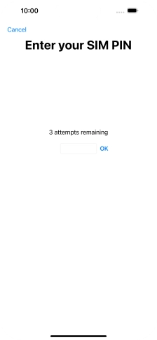 If your SIM is locked, key in your SIM PIN and press OK. The default SIM PIN is 0000.