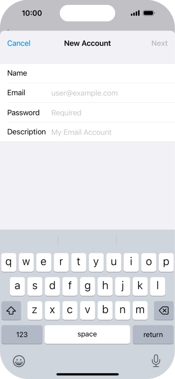 Press Email and key in your email address. Press Email and key in your email address.