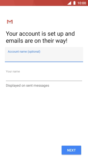 Press Your name and key in the required sender name. Press Your name and key in the required sender name.