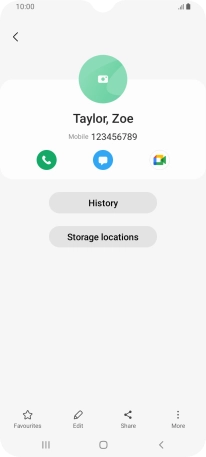 Press the call icon.