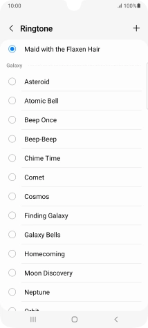 Press the Home key to return to the home screen.