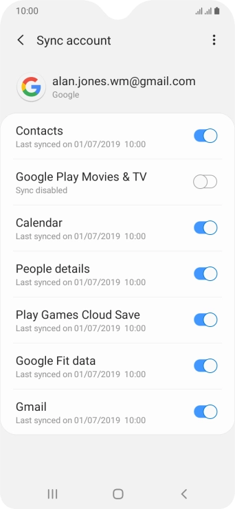 Press the Home key to return to the home screen.