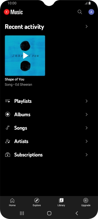 Press the required category and go to the required audio file.