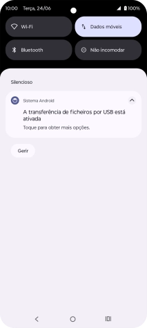 Prima Toque para obter mais opções.