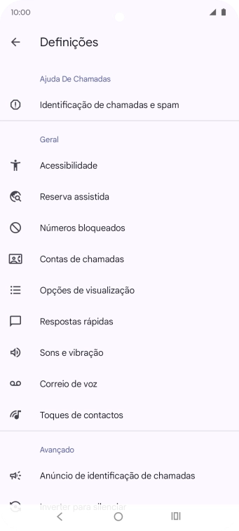 Prima Correio de voz.