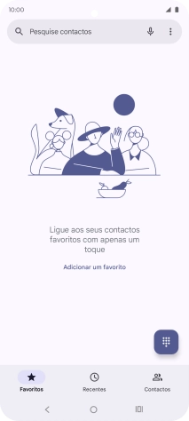 Prima o ícone de menu.