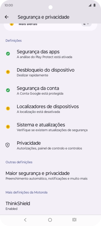 Prima Maior segurança e privacidade.