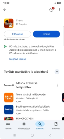 A befejezéshez, és ahhoz, hogy visszatérhess a főképernyőhöz, nyomd meg a főgombot.