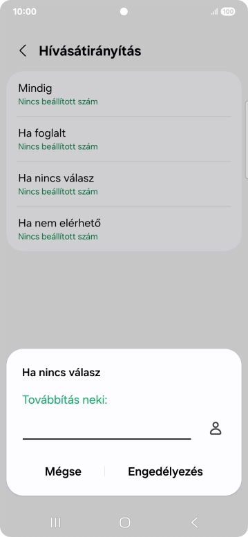 Írd be a +36709090999 számot és válaszd az Engedélyezés lehetőséget.