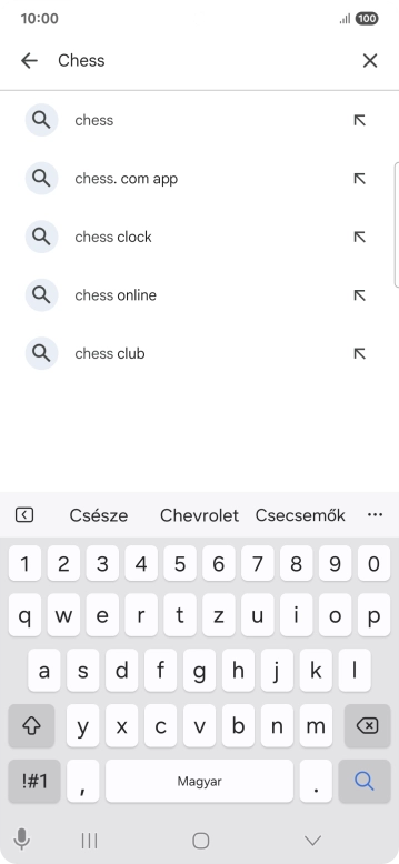 Írd be a keresett alkalmazás nevét vagy kategóriáját, és kattints a keresés ikonra.