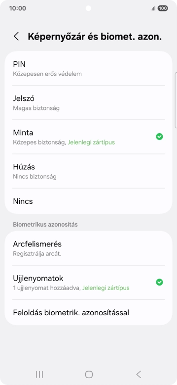 Válaszd a Nincs lehetőséget.