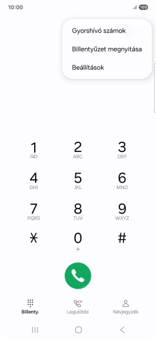 Válaszd a Beállítások lehetőséget.