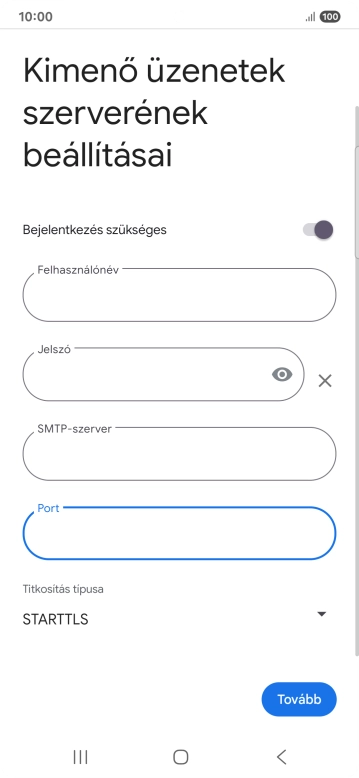 Nyisd le a „Titkosítás típusa” alatt legördülő menüt.