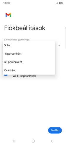 Válaszd ki a kívánt beállítást.