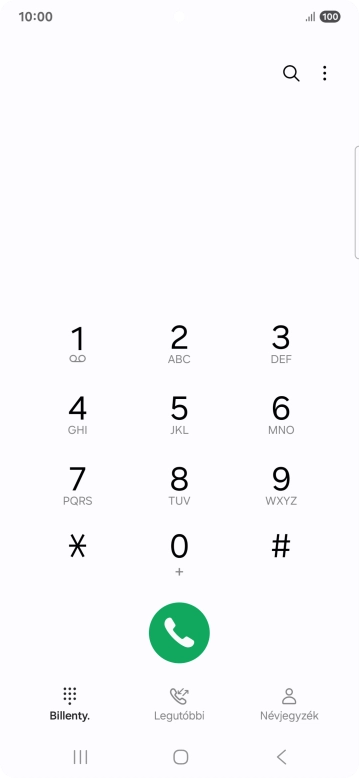 Kattints a menü ikonra.