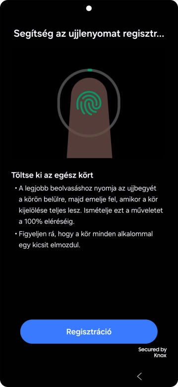 Válaszd a Regisztráció lehetőséget.