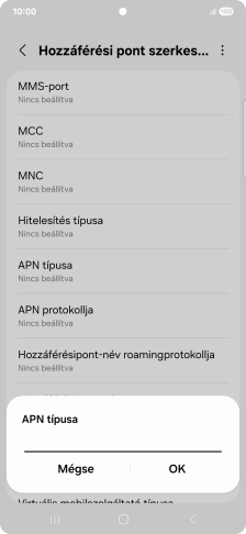 Írd be azt, hogy default, és válaszd az OK lehetőséget.