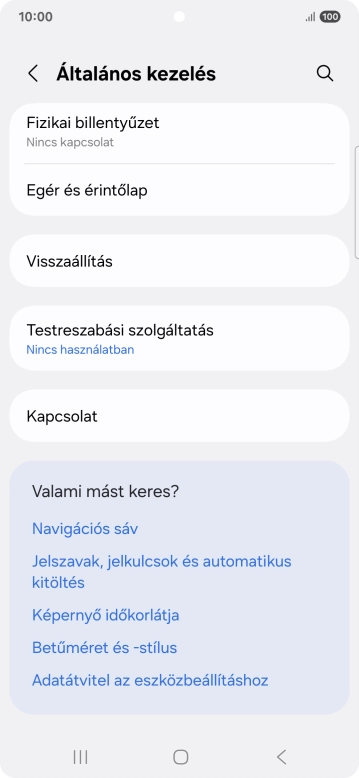 Válaszd a Visszaállítás lehetőséget.