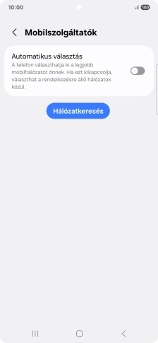 Kattints az „Automatikus választás” melletti csúszkára a funkció bekapcsolásához.