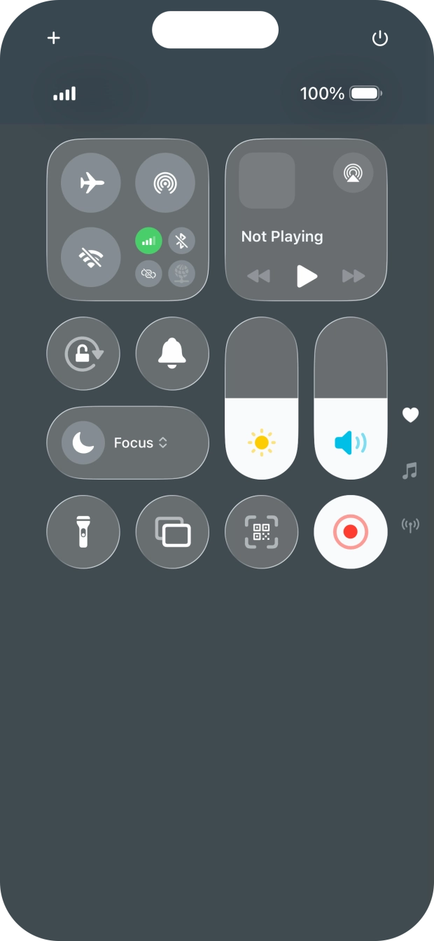 Press the screen recording icon to stop the recording.