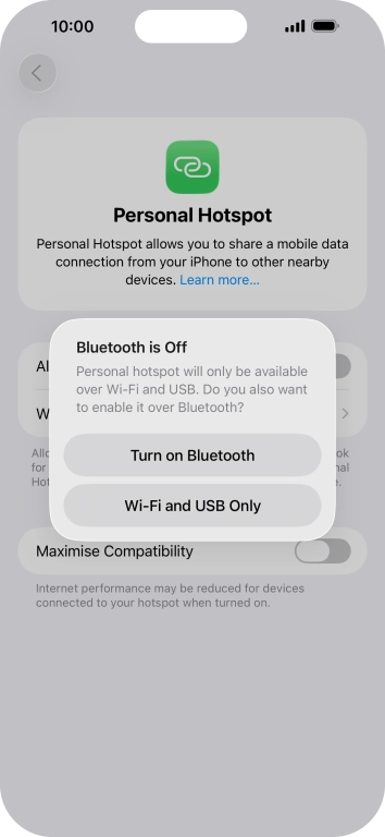 If WiFi is turned on, press Wi-Fi and USB Only. If WiFi is turned on, press Wi-Fi and USB Only.