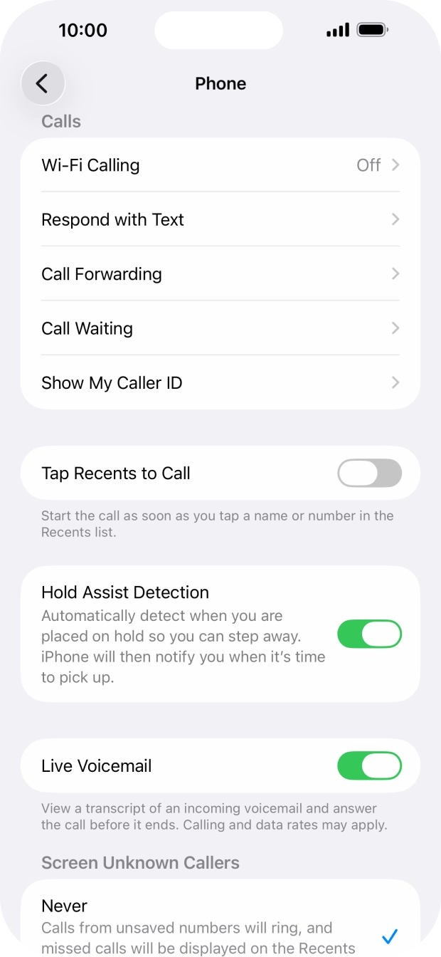 Press Wi-Fi Calling.