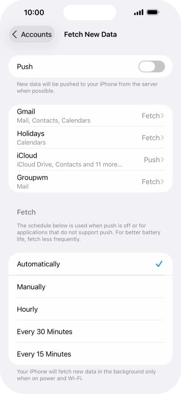 If you turn off the function, press the required setting. If you turn off the function, press the required setting.
