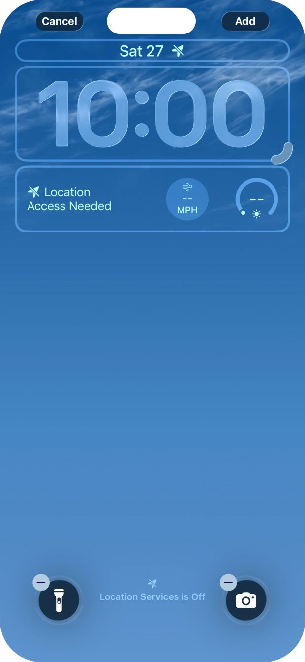 To customise the way the lock screen date is displayed, press the date widget and follow the instructions on the screen to select the required widget display mode. To customise the way the lock screen date is displayed, press the date widget and follow the instructions on the screen to select the required widget display mode.
