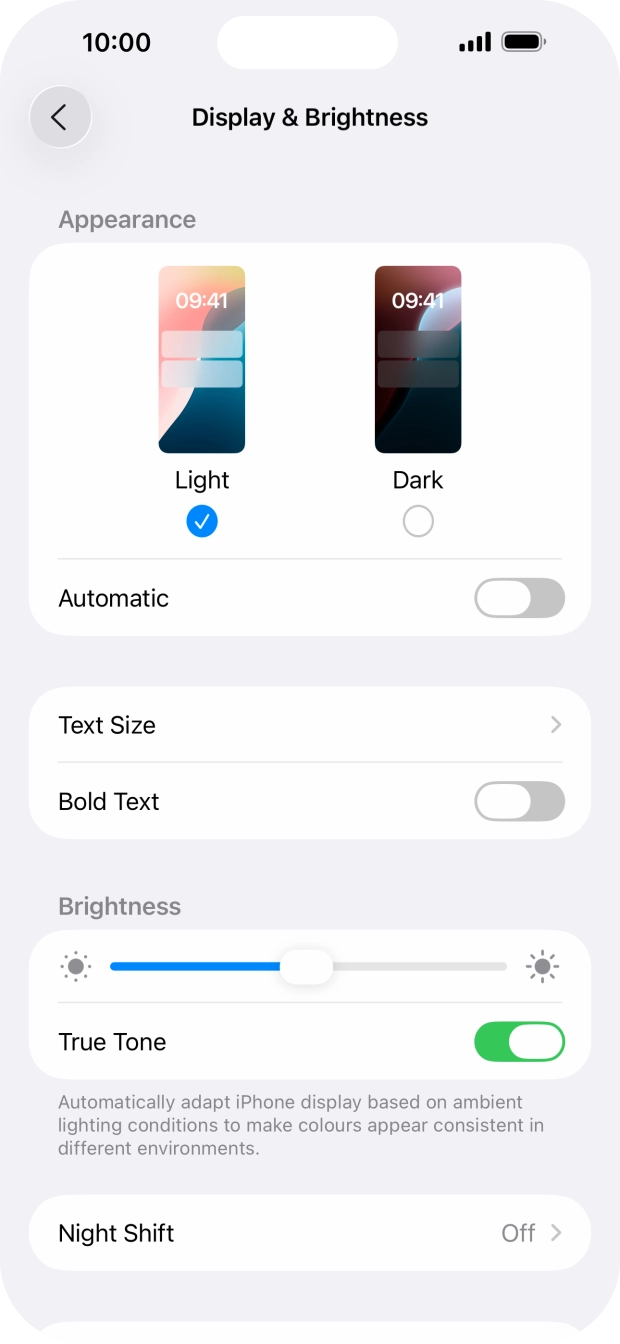 Press Dark. Press Dark.