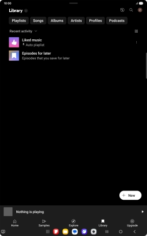 Press the drop down list.