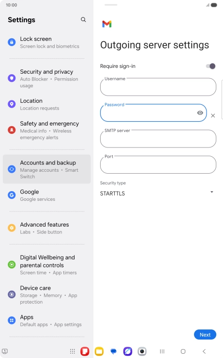 Press the field below Press the field below