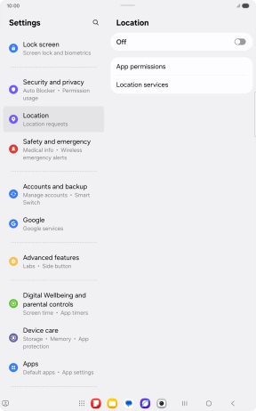 Press the indicator to turn the function on or off.