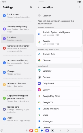 Press the required app.