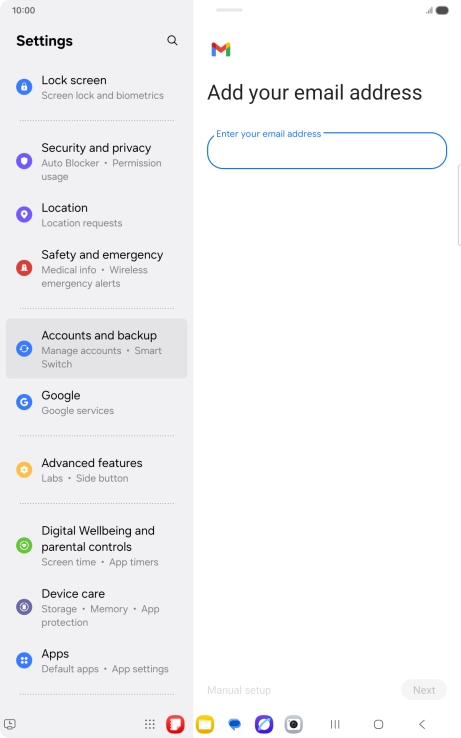 Press the field below Press the field below