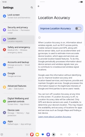 If you press the indicator next to 