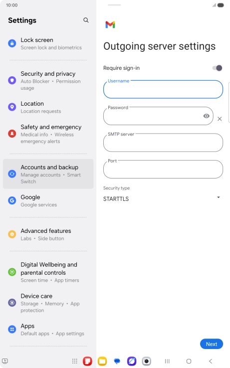 Press the field below Press the field below