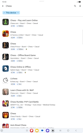 Press the required app. Press the required app.